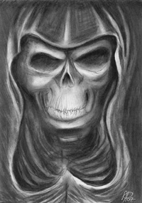 death skull satan goth gothic black