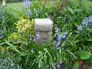 concrete sculpture easter island statue garden